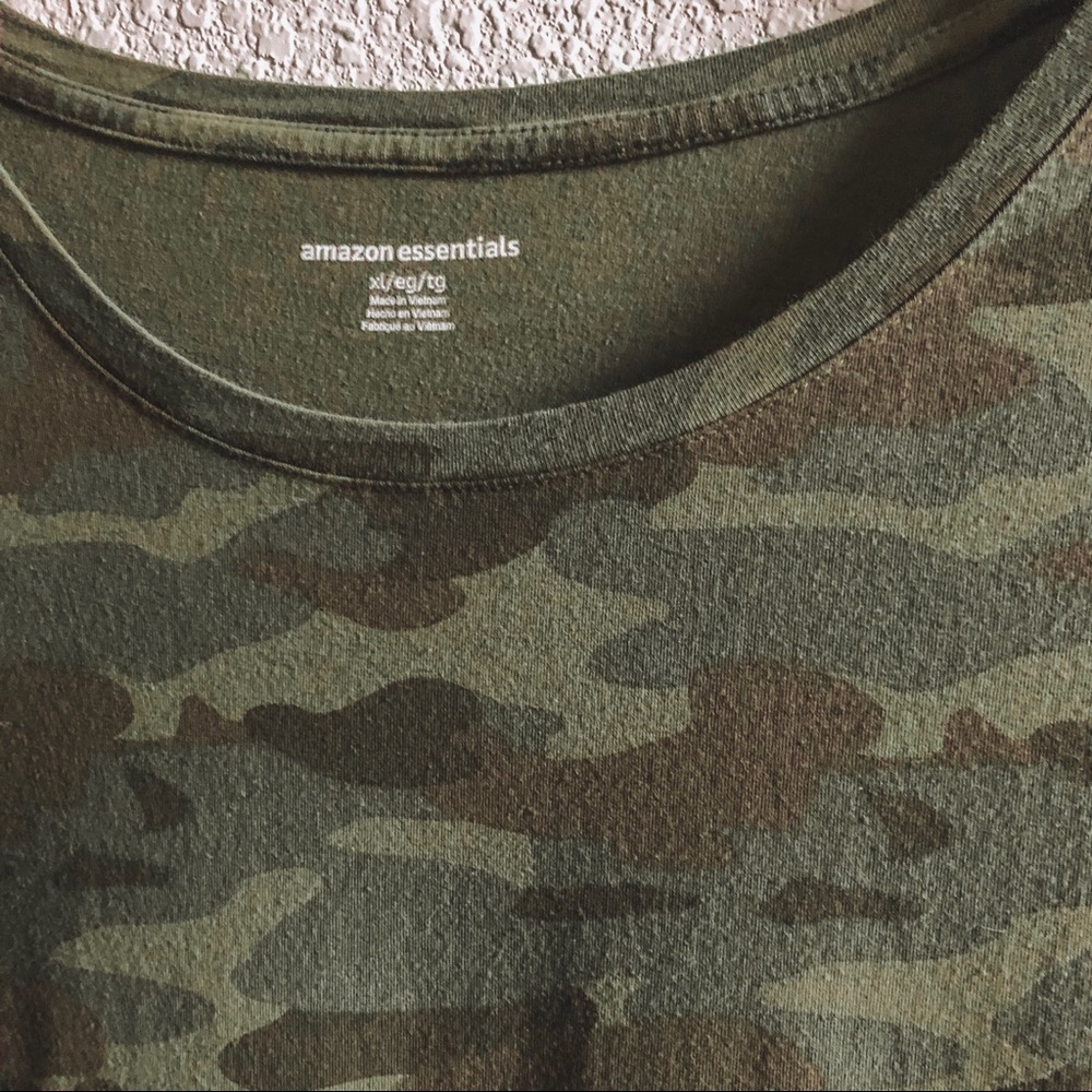 2/$10 Camo Tee Long Length T-Shirt - Picture 3 of 6